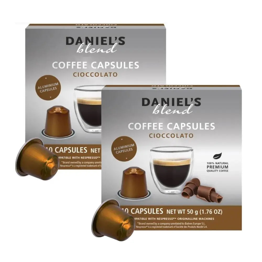 2X Daniels Chocolate Cápsulas Nespresso