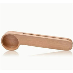 Cuchara Dosificadora madera con clip para café