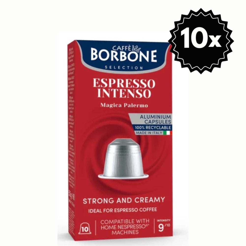 100 Cápsulas para Nespresso Borbone Espresso Intenso