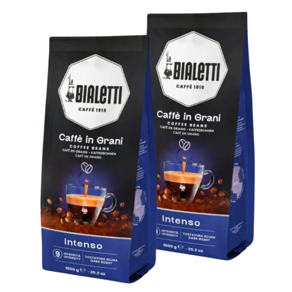 2X - Café en Grano Bialetti Intenso 1kg