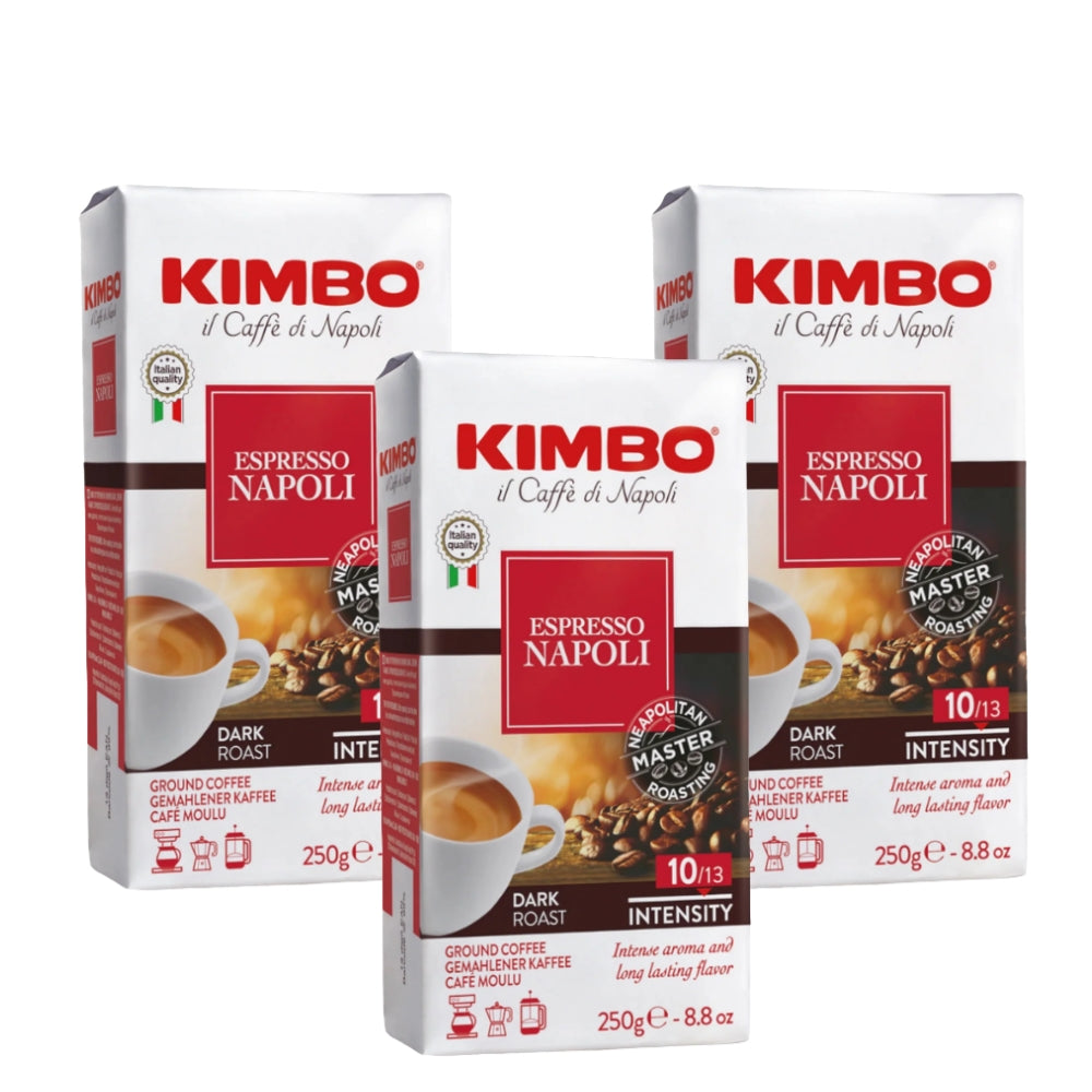 3X - Café Molido Kimbo Napoli 250grs