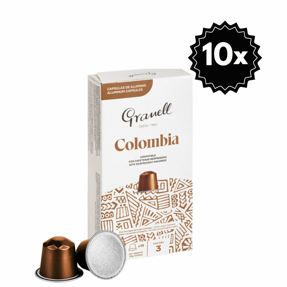 100 Cápsulas para Nespresso Granell Colombia