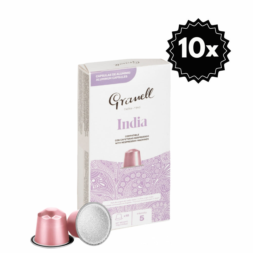 100 Cápsulas para Nespresso Granell India