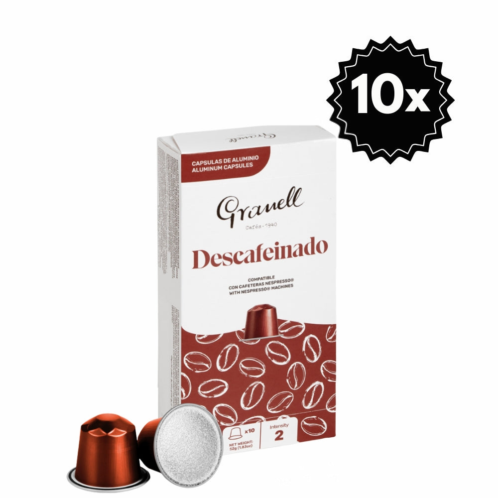 10x - Granell Descafeinado cápsulas Nespresso®