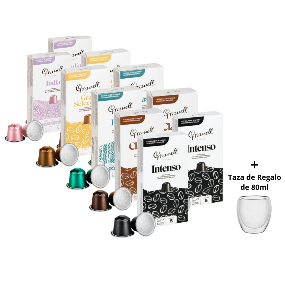 100 Cápsulas Mix Café Granell para Nespresso®