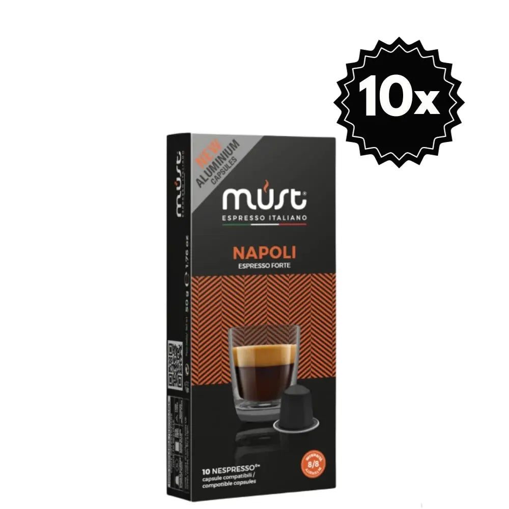 100 Cápsulas Must Napoli cápsulas para Nespresso