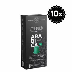 100 Cápsulas Aiello 100% Arábica para Nespresso