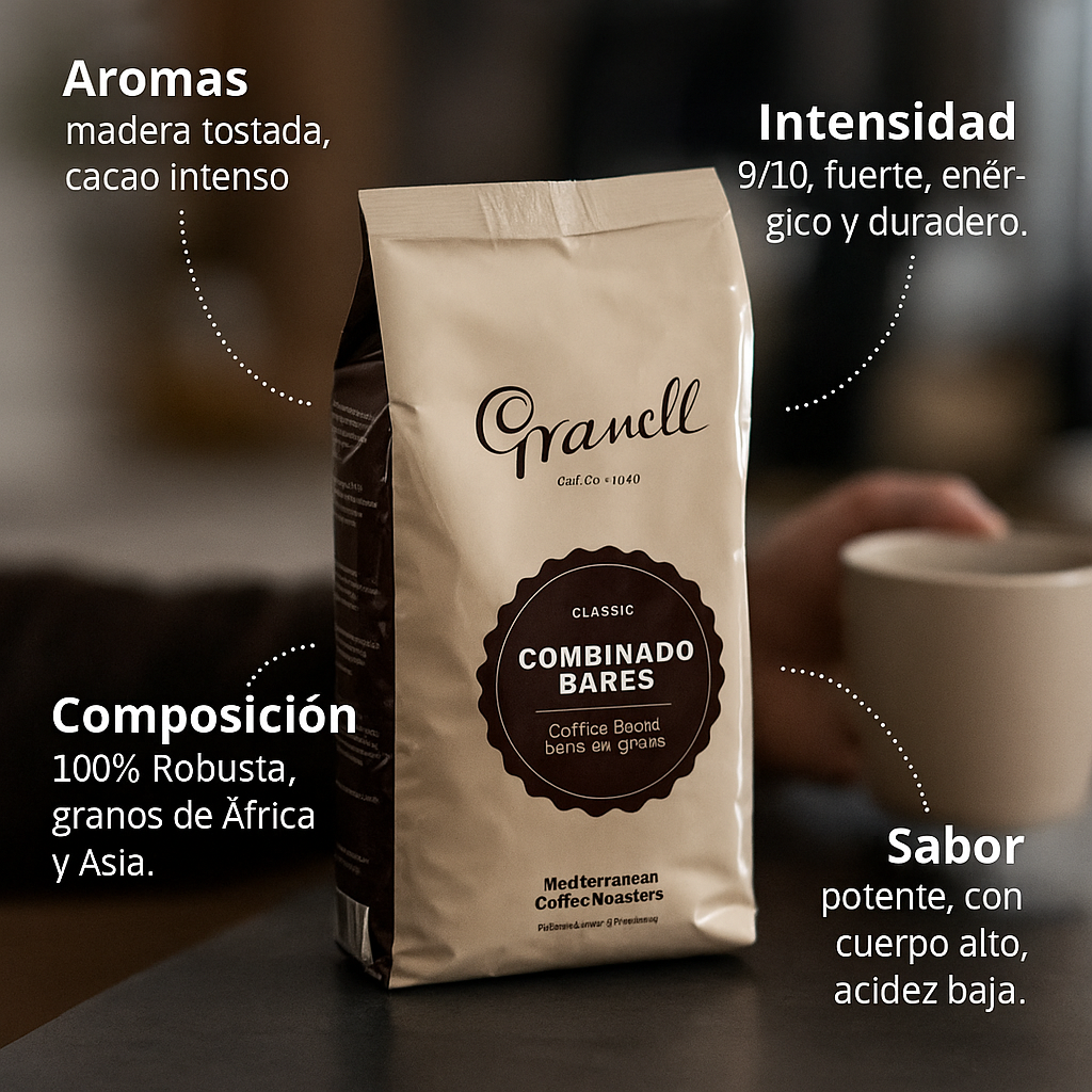 Café 100% Robusta Combinado Bares