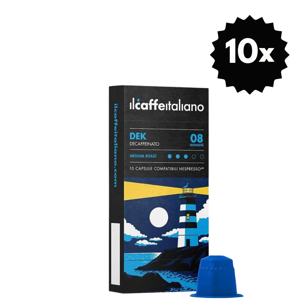100 Cápsulas de café ilCaffeitaliano Descafeinado 