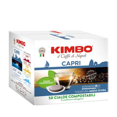 Kimbo 50 Pods de café Capri Compostables