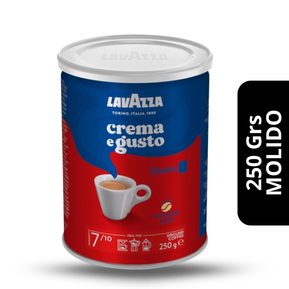 Café Molido Lavazza Crema e Gusto 250grs