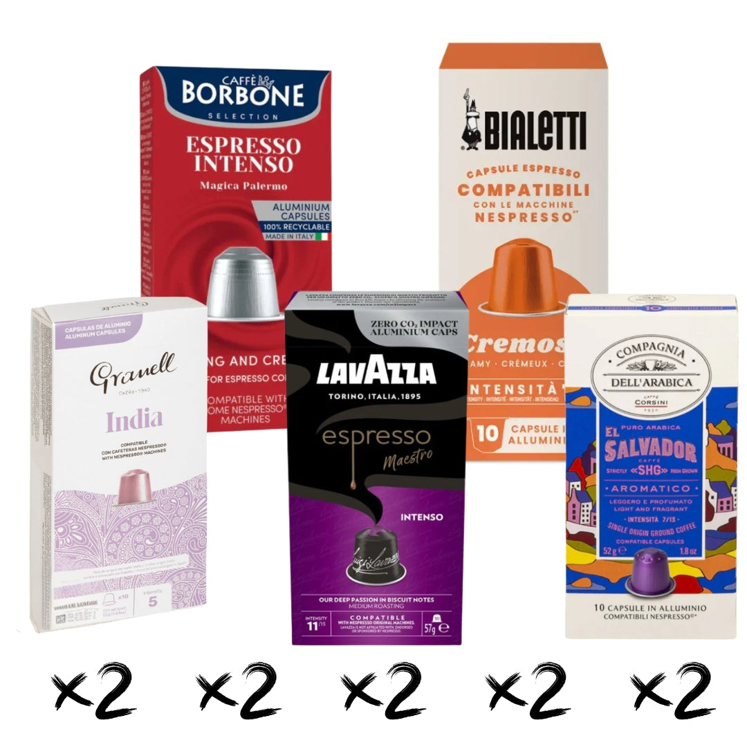 Pack Mixto 10 cajas Cápsulas Nespresso®