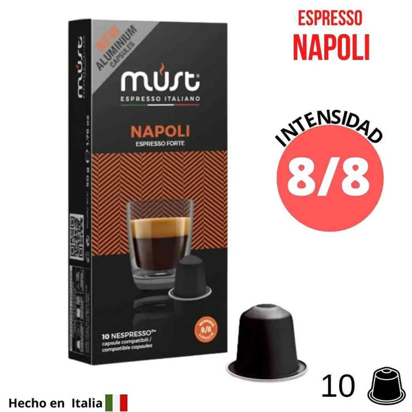 10 cápsulas de aluminio CREMA E GUSTO FUERTE Lavazza compatible Nespresso 
