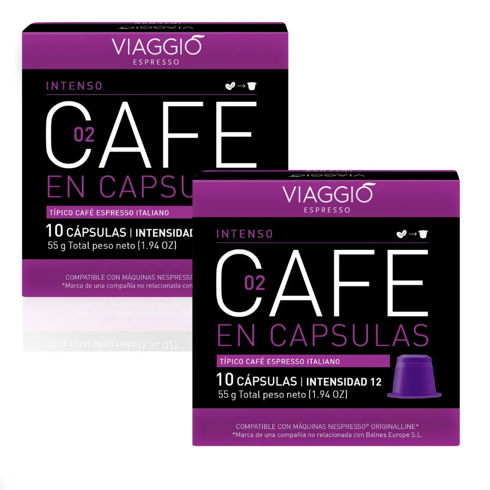 2X - Viaggio Espresso Intenso cápsulas Nespresso