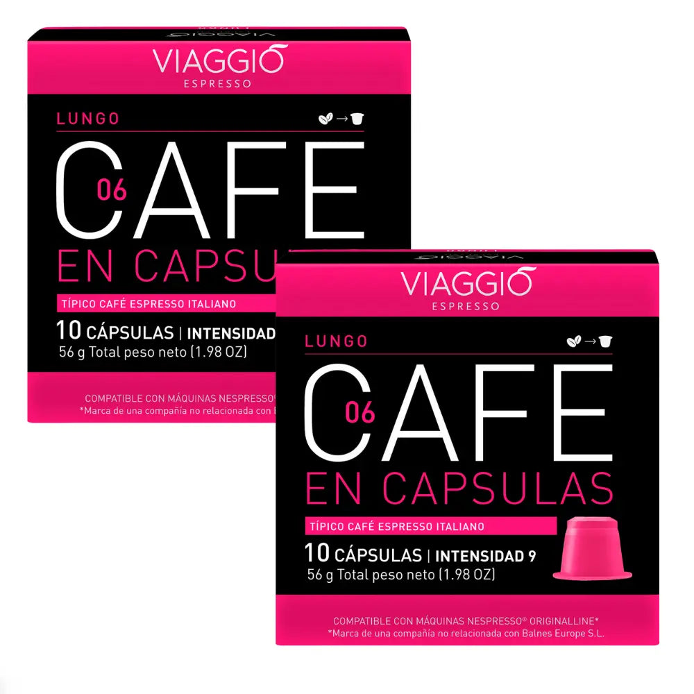 2X - Viaggio Lungo cápsulas Nespresso®