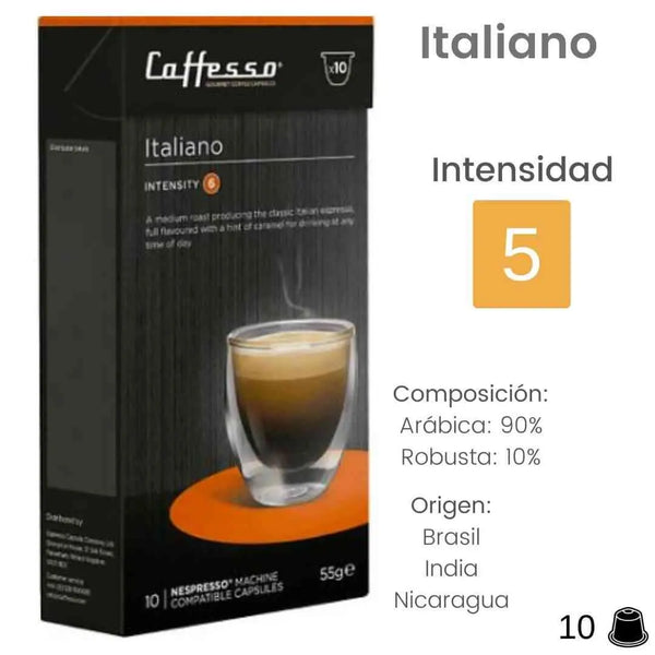 Cápsulas de Café Chocolate para Nespresso Caffesso