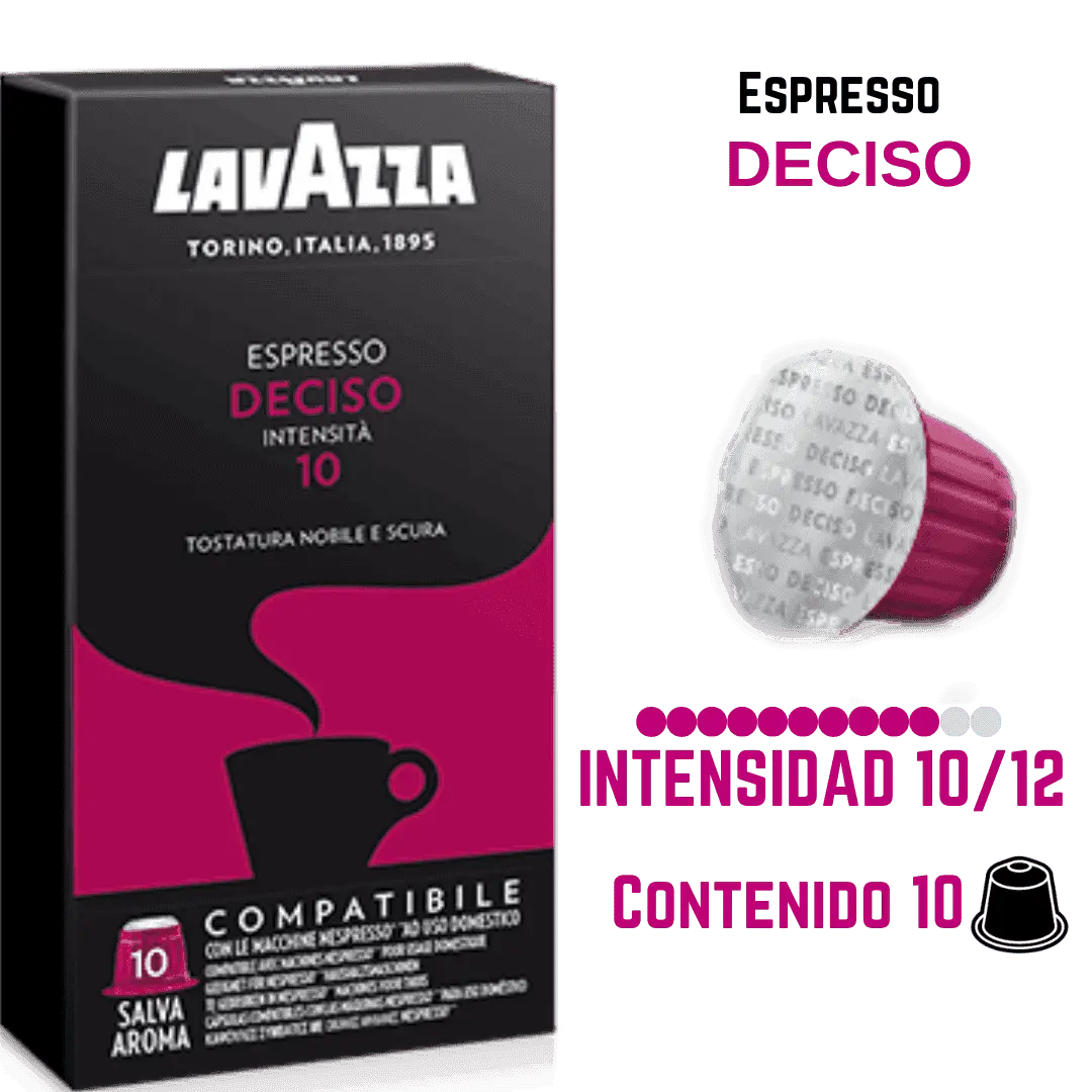 Lavazza Deciso cápsulas Nespresso® - CoffeeLovers Capsulas de Café