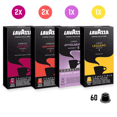 Pack Inicio Lavazza 60 Cápsulas Nespresso