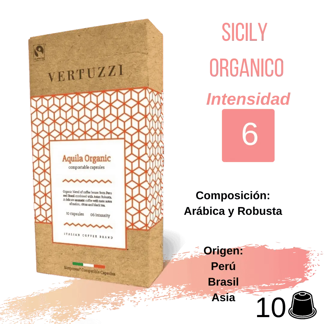 Vertuzzi Aquila Orgánico cápsulas Nespresso