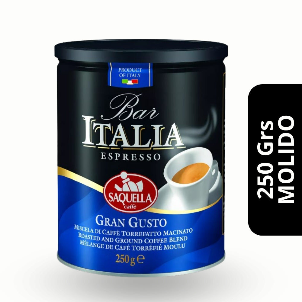 Café Saquella Molido Gran Gusto Lata 250grs