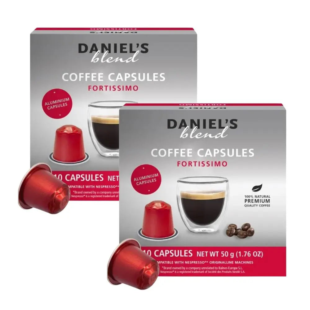 2X - Daniels Fortissimo cápsulas Nespresso®