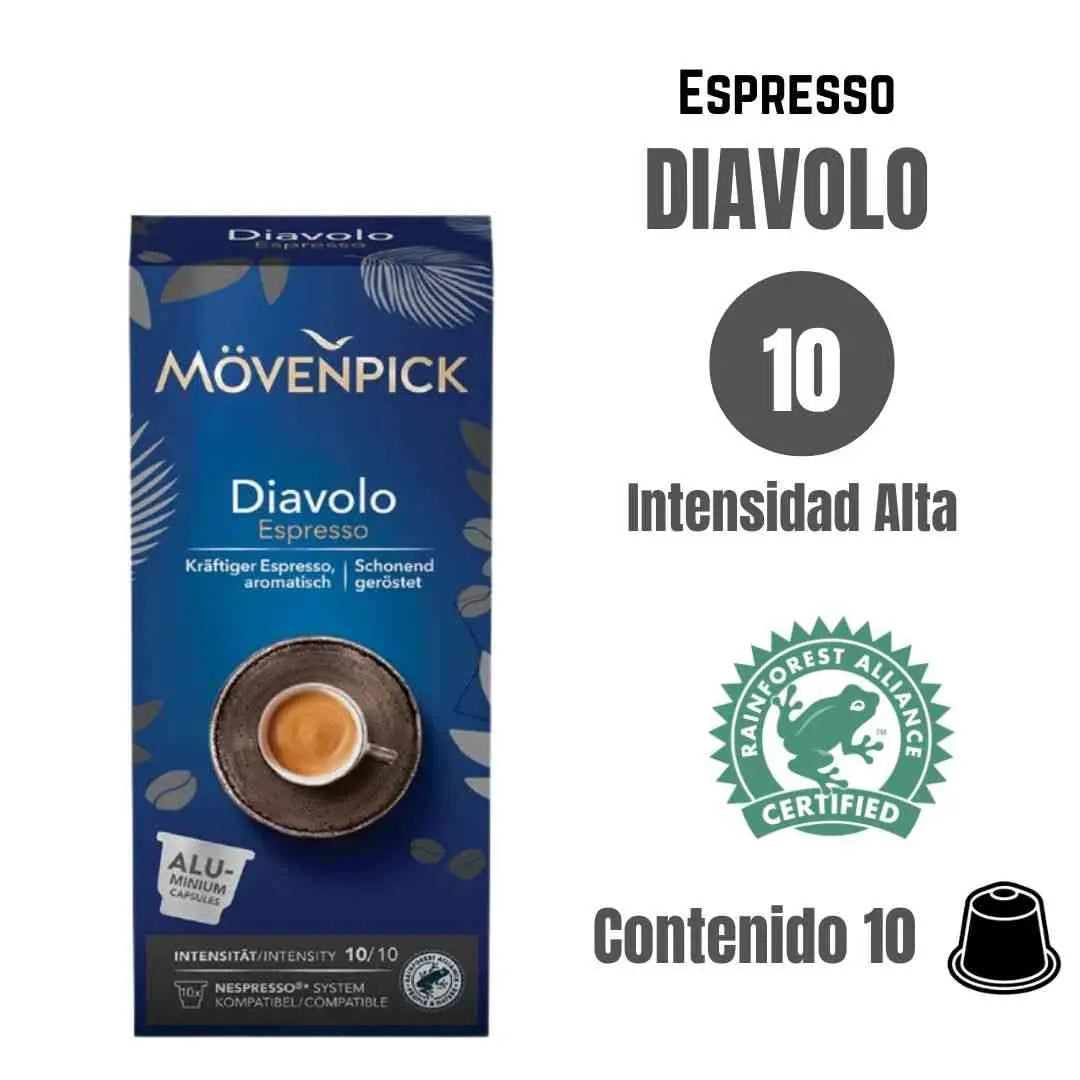 Movenpick Diavolo cápsulas Nespresso | Coffeelovers