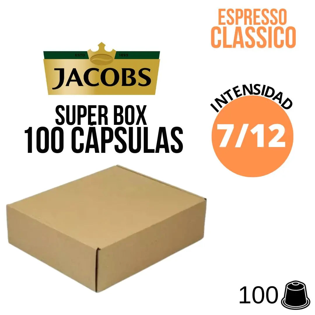 100 Cápsulas Jacobs Espresso Classico para Nespresso®