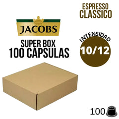 100 Cápsulas Jacobs Espresso Classico para Nespresso®