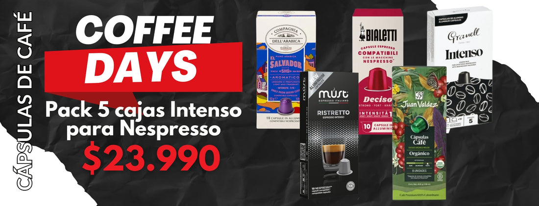 Pack 5 cajas de café para nespresso