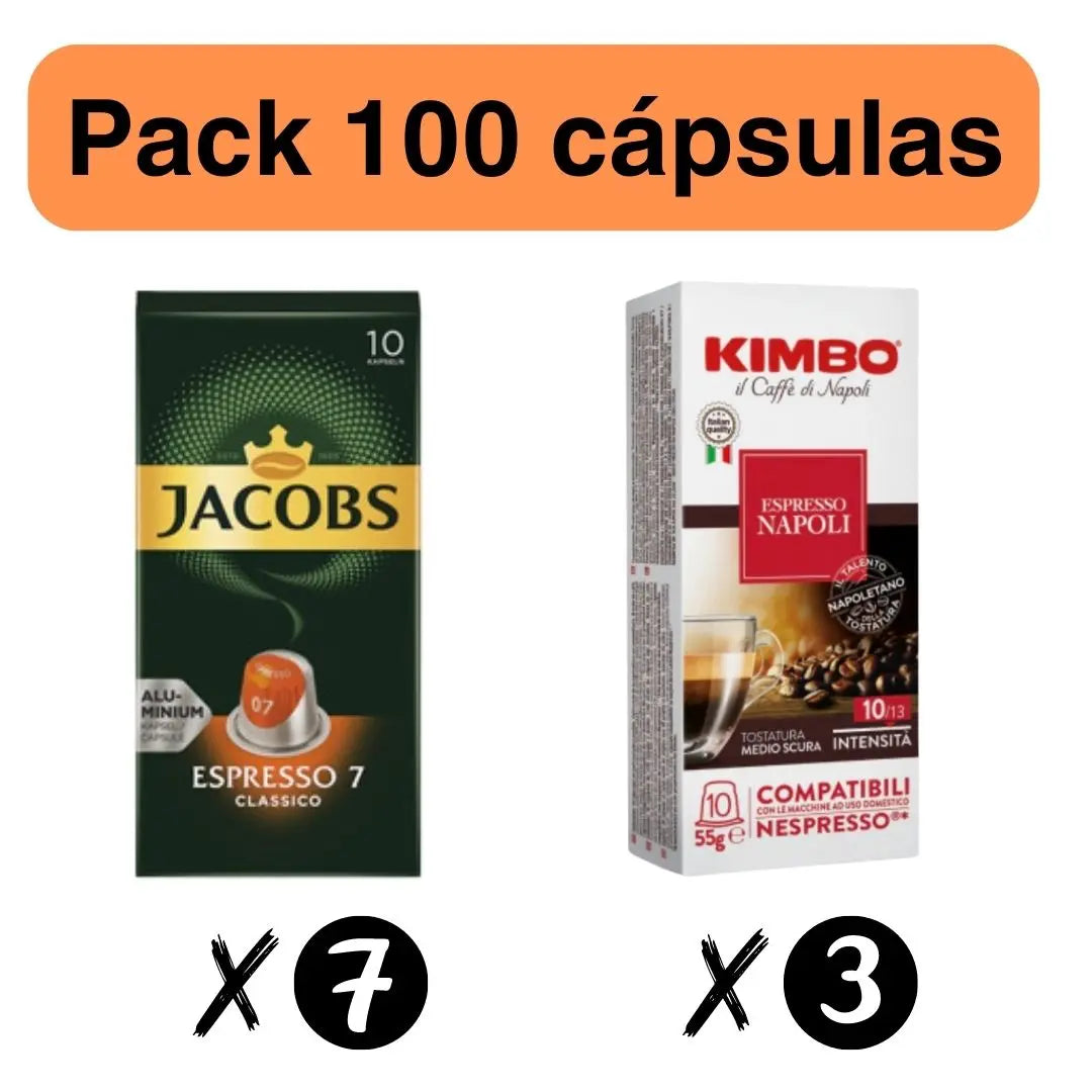 Pack Intesidad Media 100 Càpsulas Nespresso