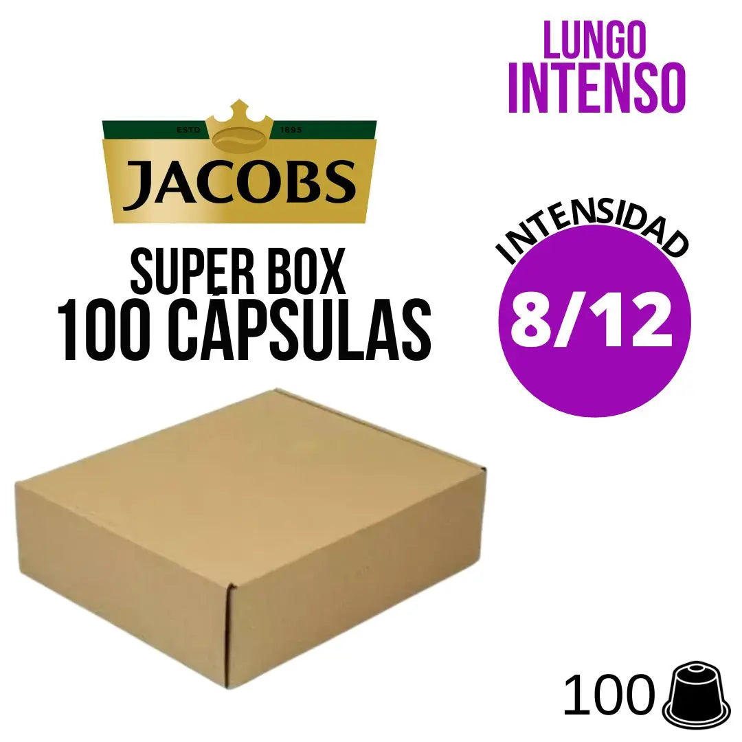 100 Cápsulas Jacobs Lungo Intenso para Nespresso®