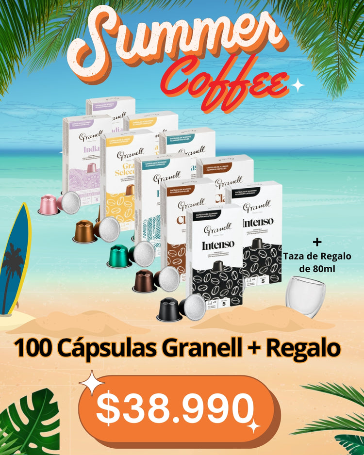 100 Cápsulas para Nespresso