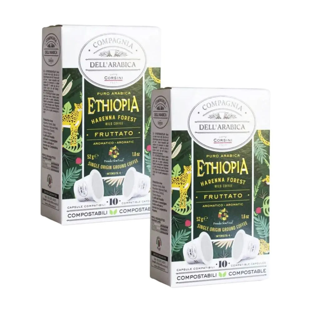 2X - Corsini Ethiopia cápsulas compostables Nespresso®