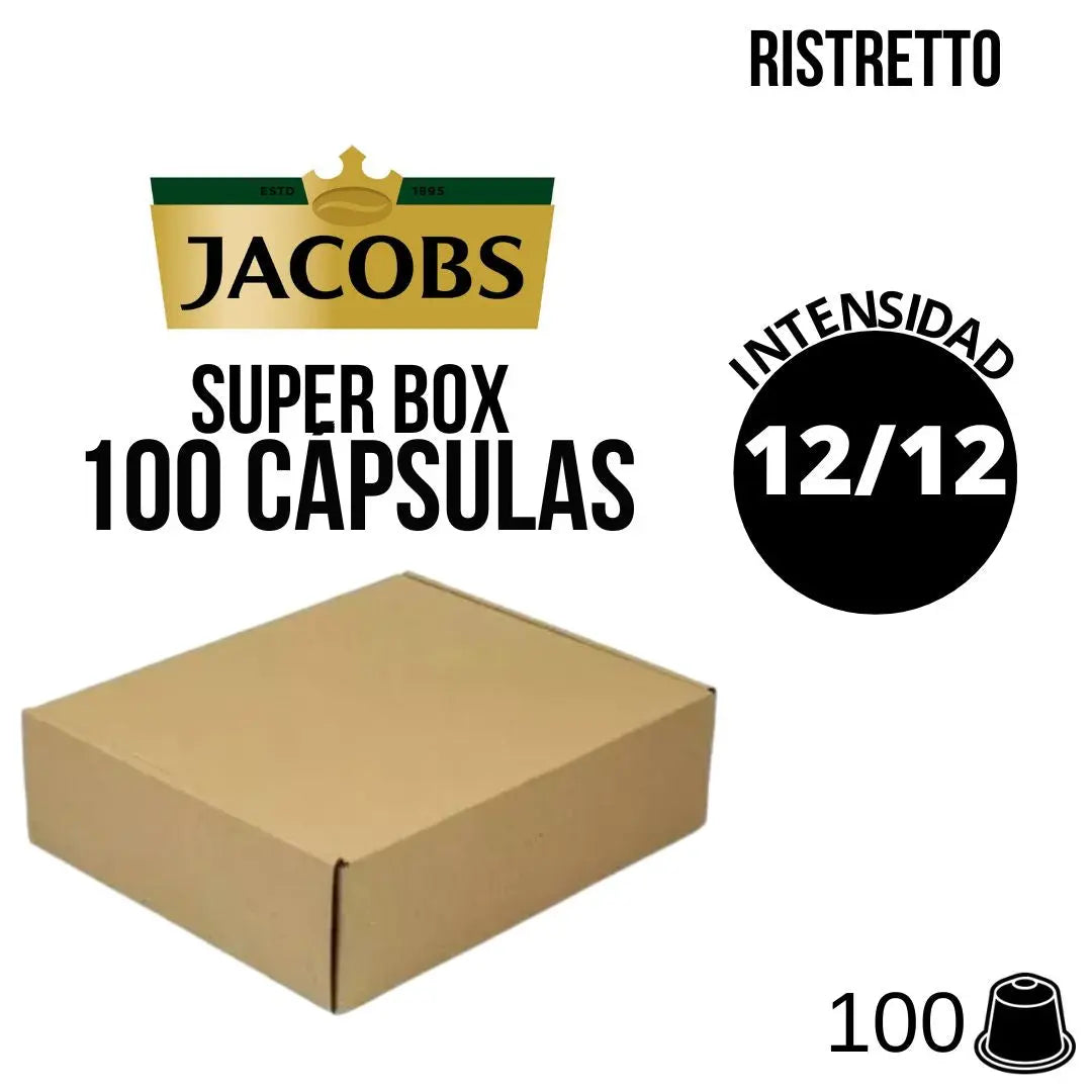 100 Cápsulas Jacobs Ristretto para Nespresso®