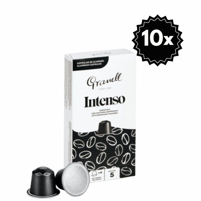 100 Cápsulas para Nespresso Granell Intenso