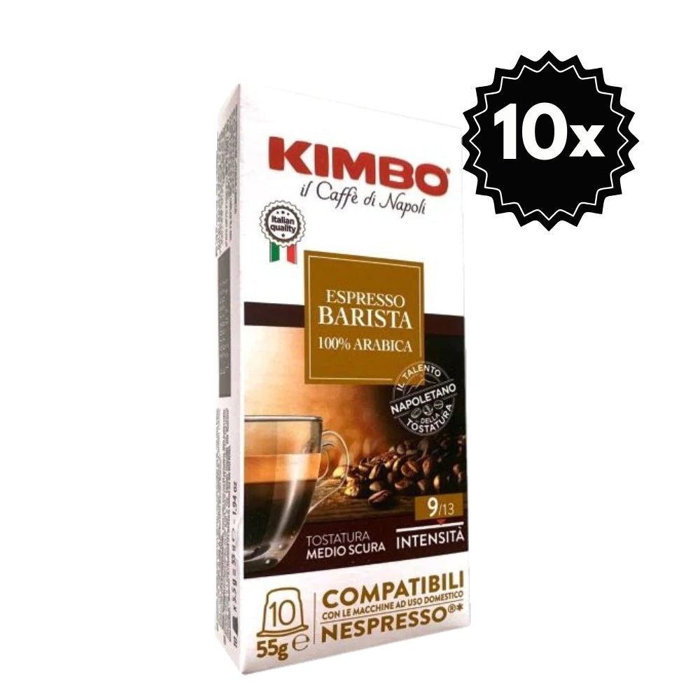 100 Cápsulas Kimbo Barista para Nespresso — cápsulas estilo bar napolitano