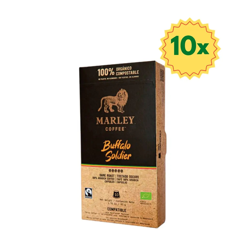100 Cápsulas de Café Marley Buffalo Soldier | Coffeelovers
