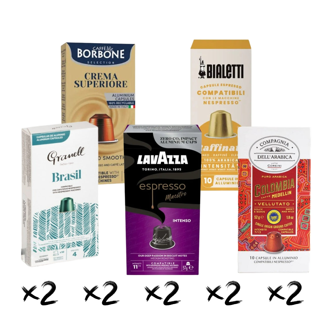 Pack Mixto 10 cajas Cápsulas Nespresso®