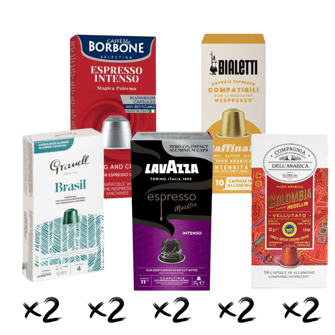 Pack Mixto 10 cajas Cápsulas Nespresso®