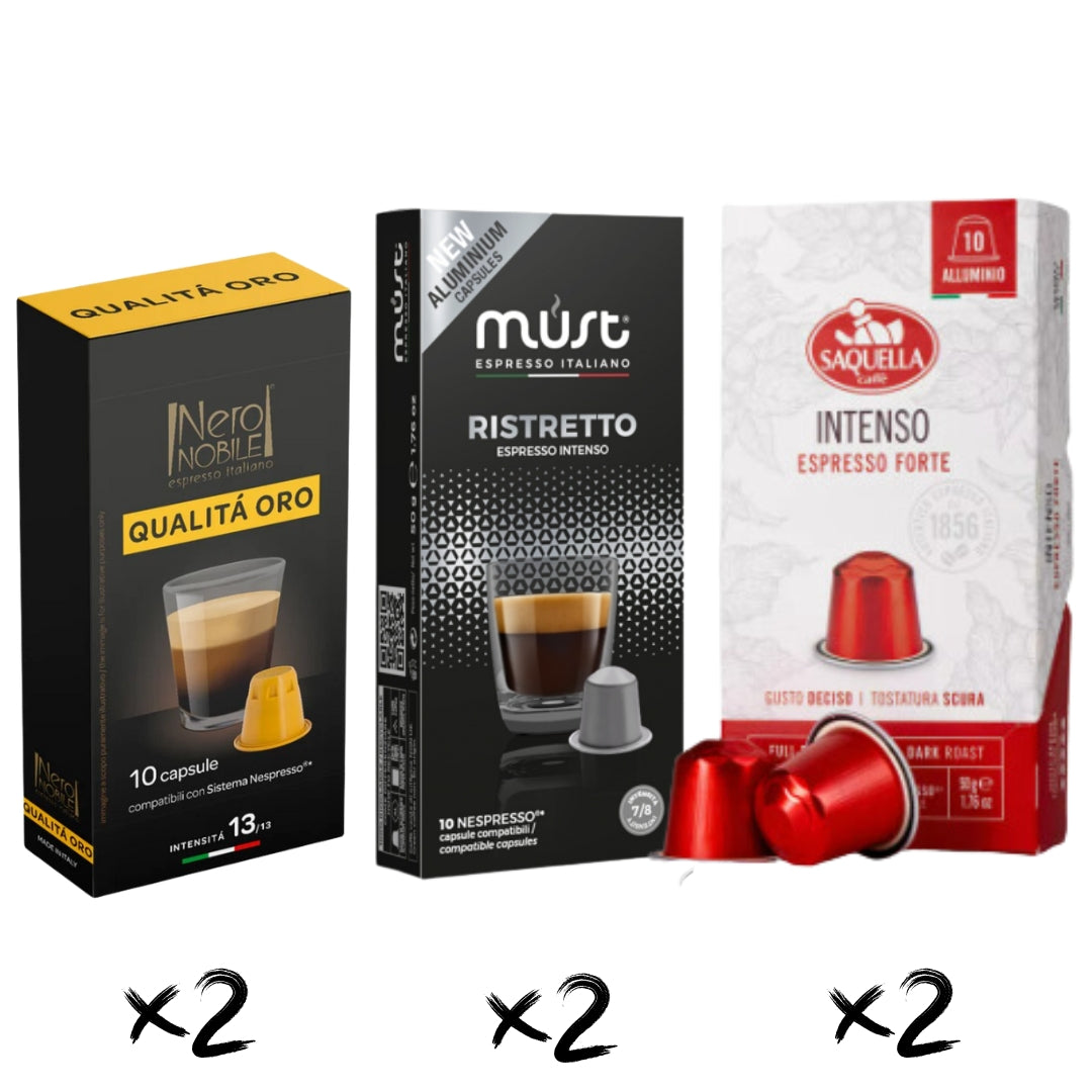 Pack Intenso 6 Cajas Cápsulas Nespresso®