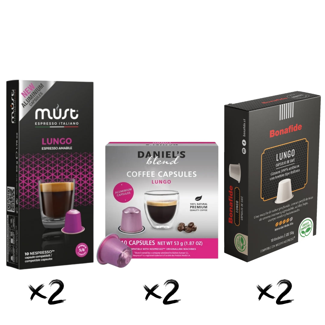 Pack Lungo 60 Cápsulas Nespresso®