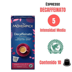 Movenpick Descafeiando Cápsulas Nespresso