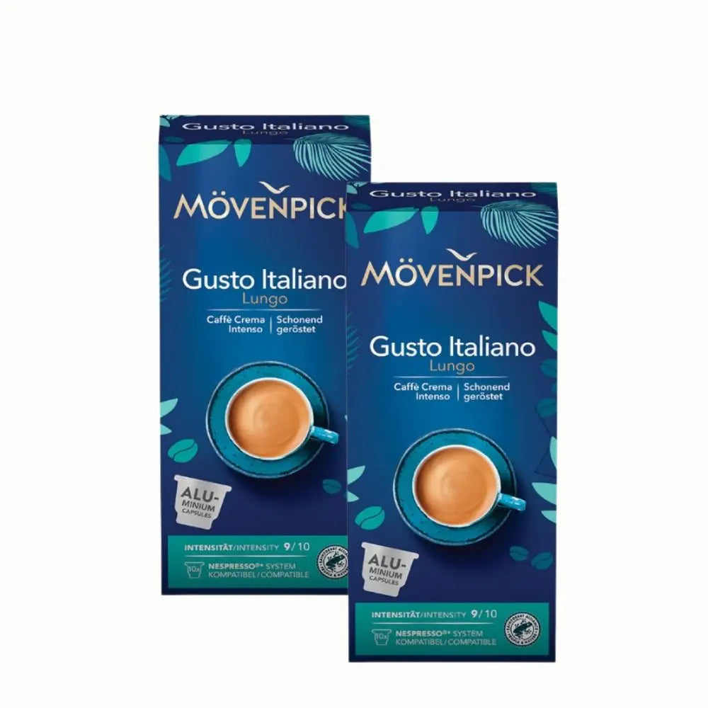 2X - Movenpick Gusto Italiano Lungo cápsulas para Nespresso®