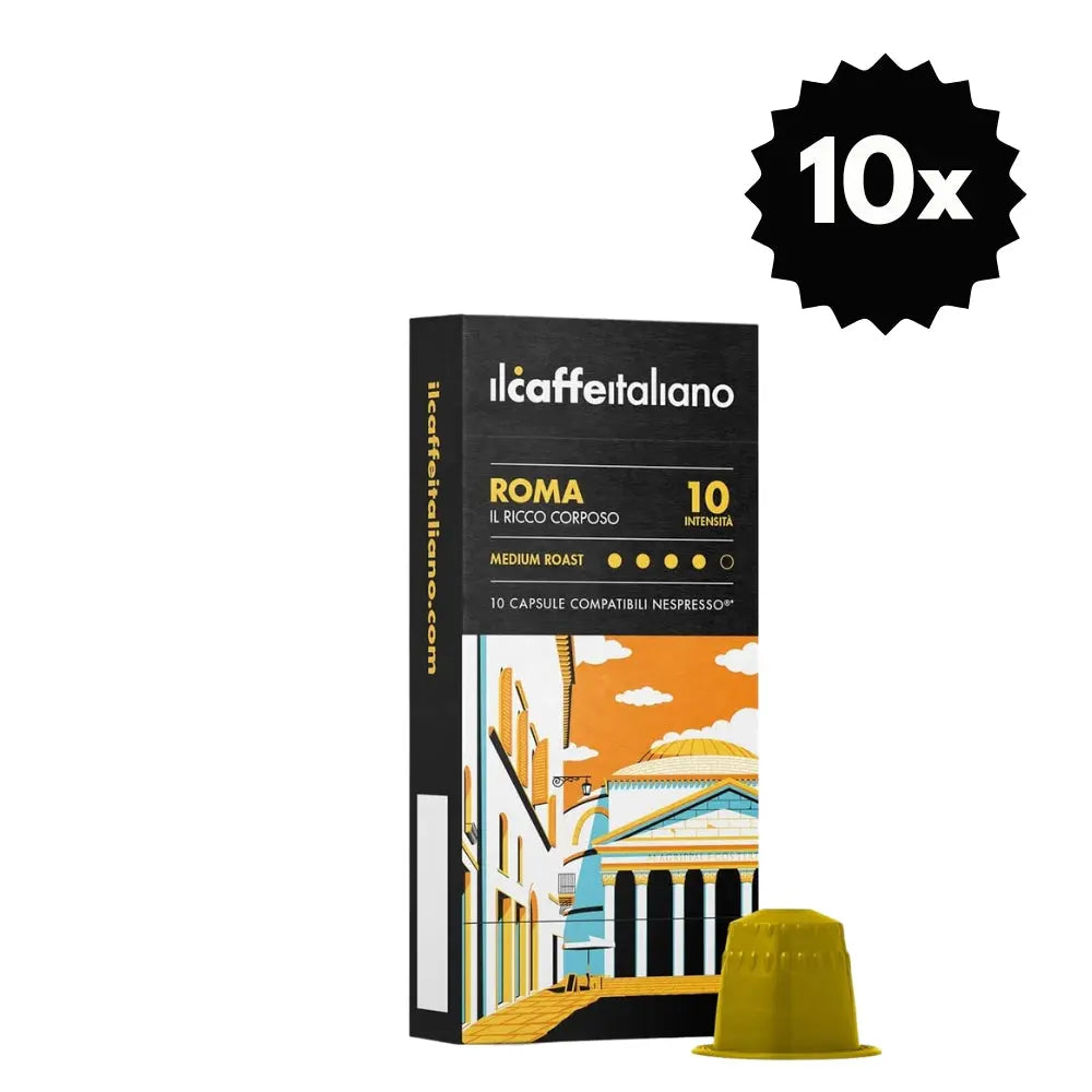 100 Cápsulas ilCaffeitaliano Roma para Nespresso®