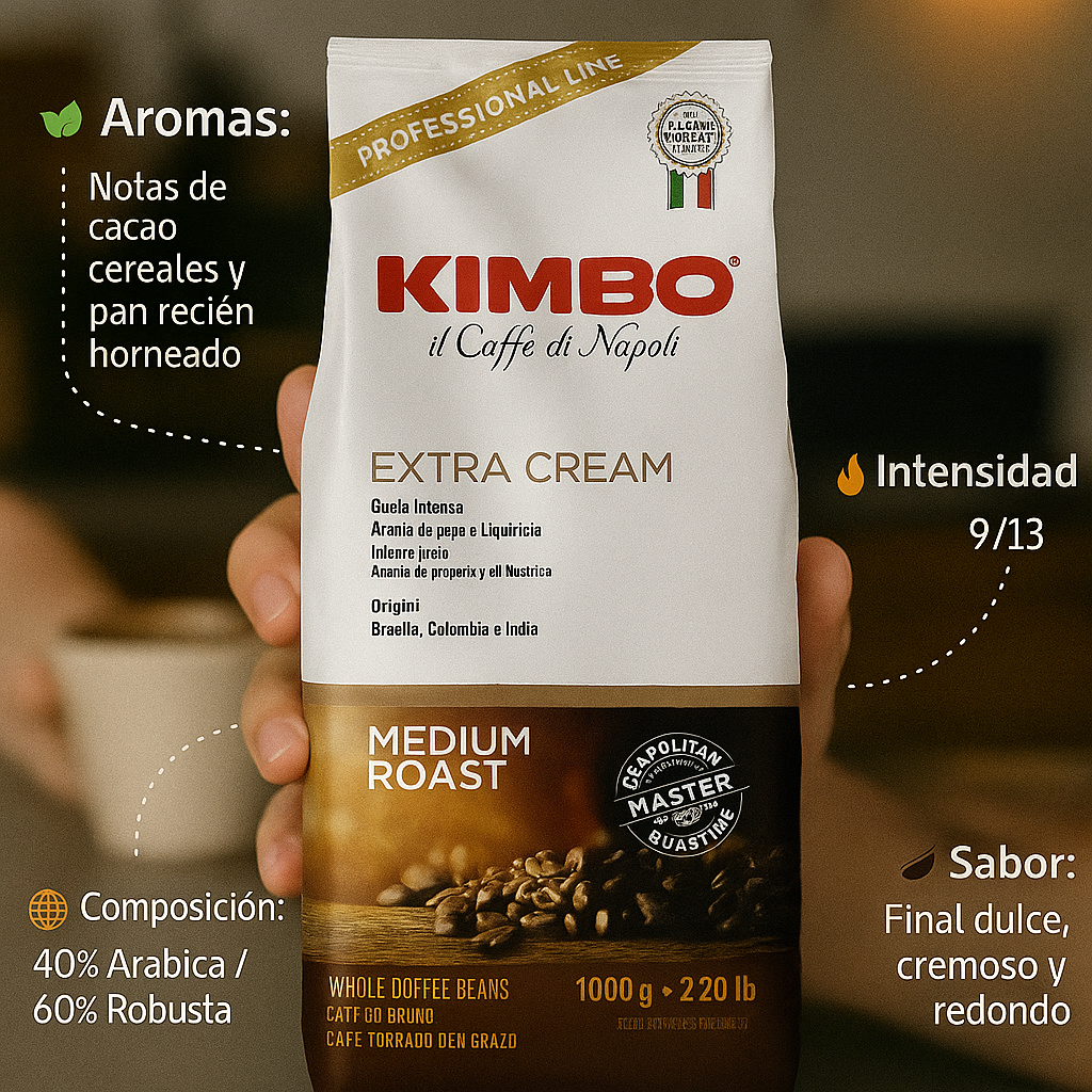 Café Kimbo Grano Extra Cream 1Kg 