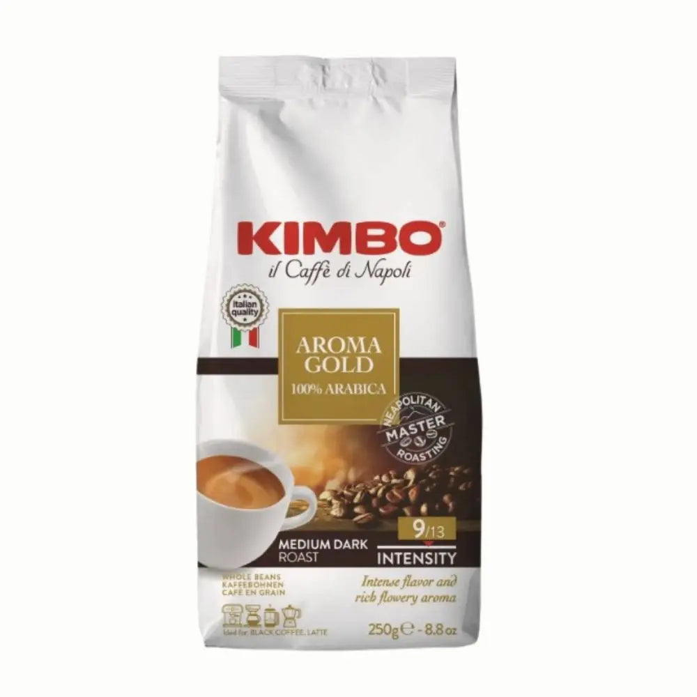 Kimbo Grano Aroma Gold 250grs | Coffeelovers Café de Grano