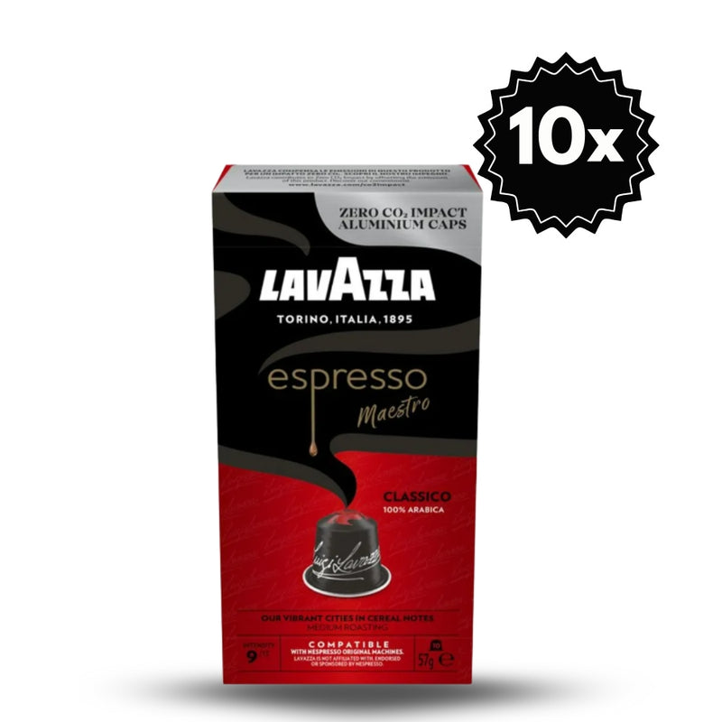 100 Cápsulas Lavazza Classico para Nespresso® — cápsulas Nespresso espresso redondo y dulce