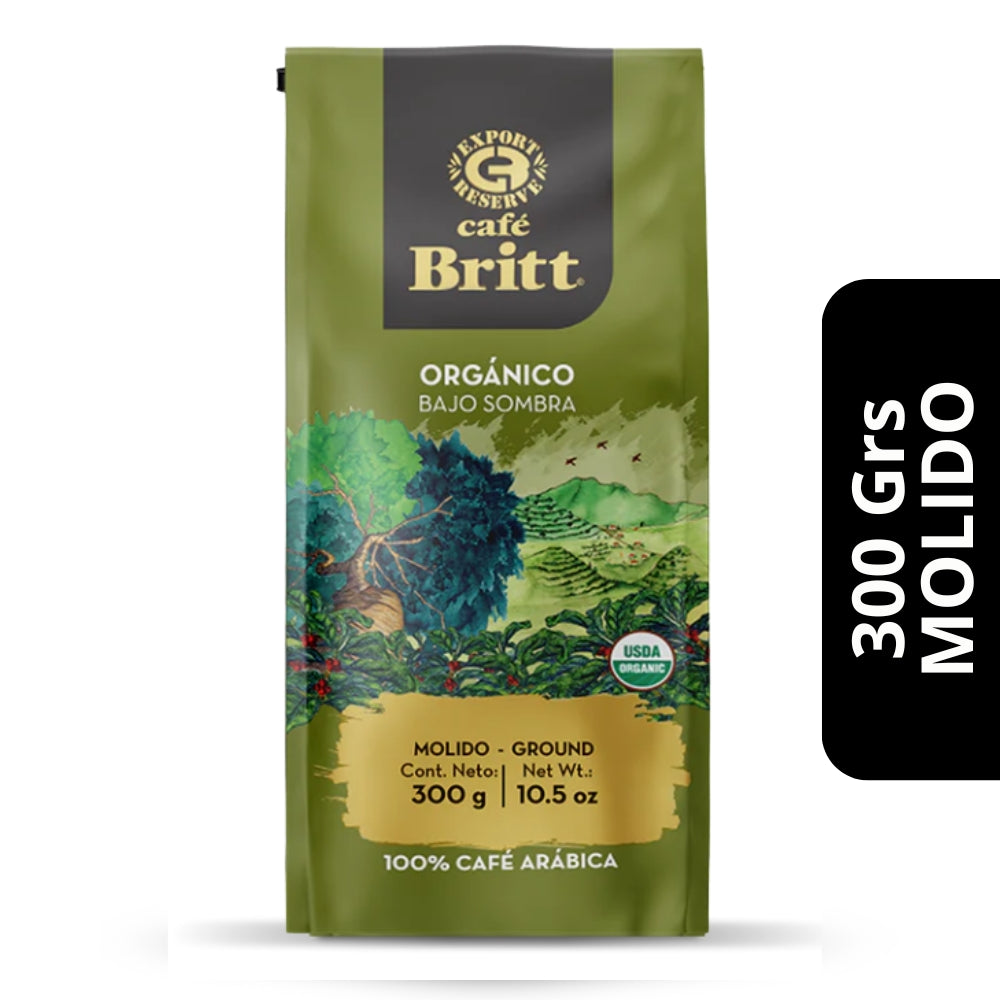 Café Britt Orgánico Bajo Sombra 300grs