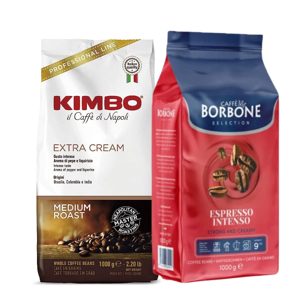 Pack Kimbo Extra Cream + Borbone Espresso Intenso