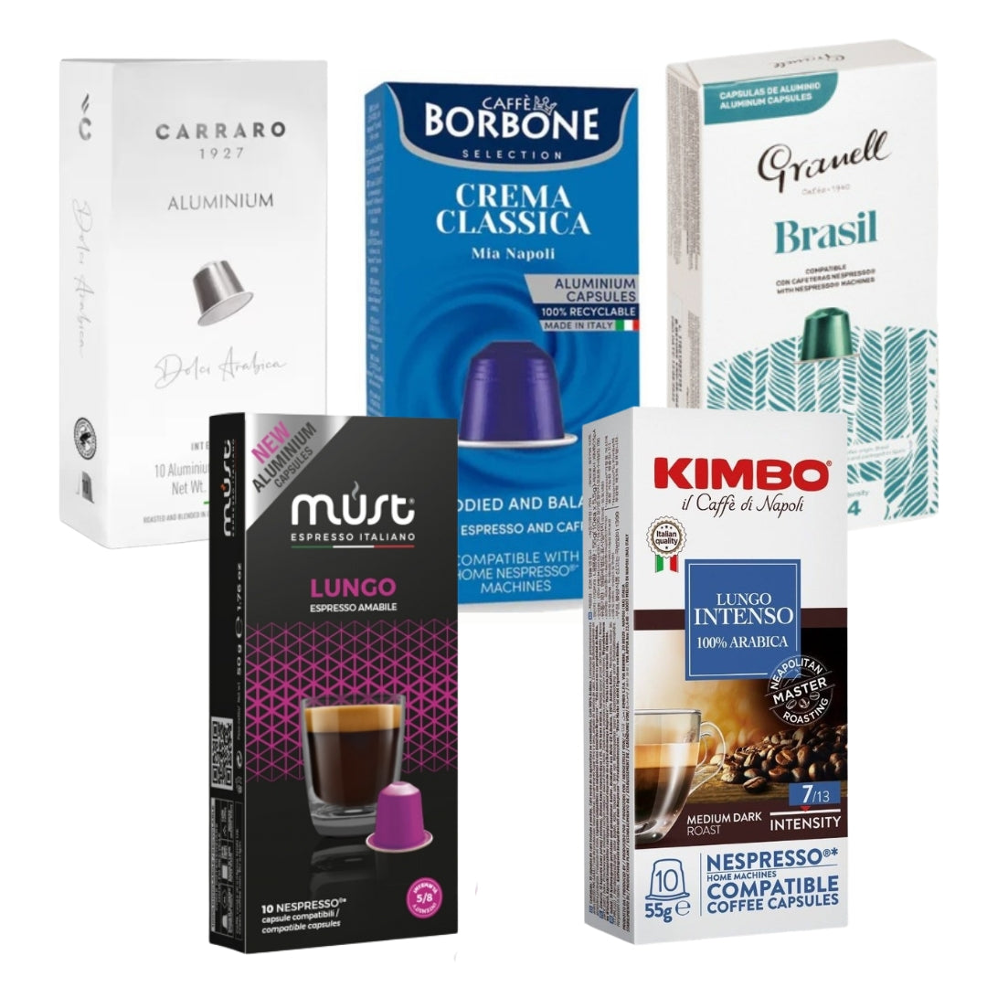 Pack Lungo Espresso 5 cajas Cápsulas Nespresso®